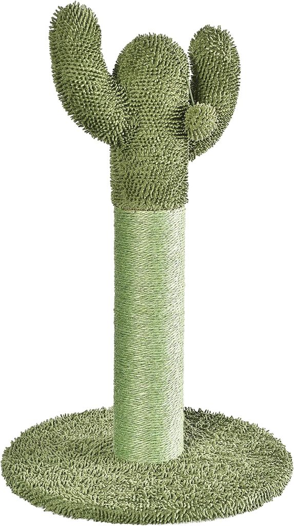 Amazon Basics Cactus Cat Scratching Post with Dangling Ball, 26 Inches