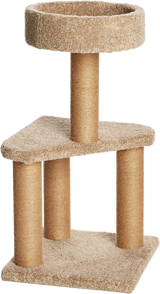 Amazon Basics Cat Activity Tree with Scratching Posts, Medium