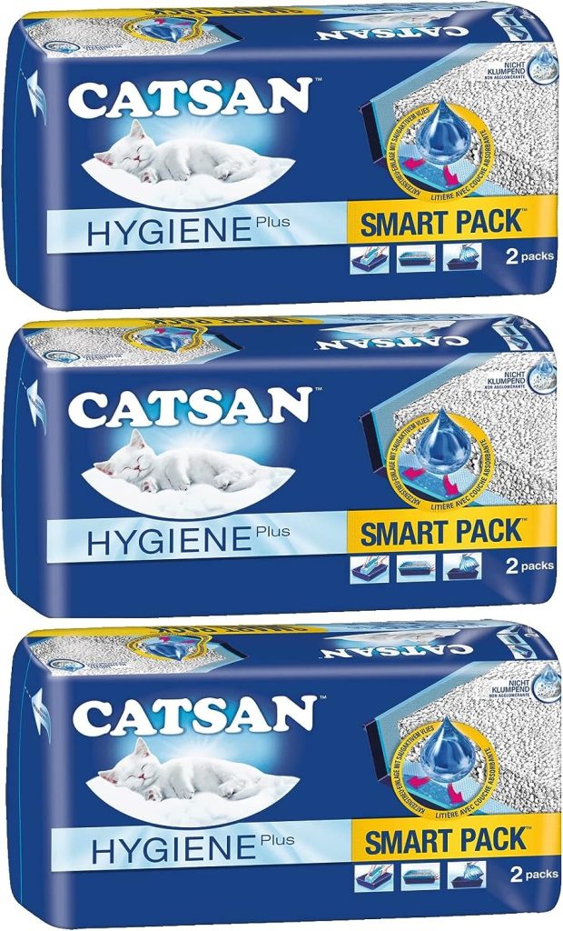 Catsan Smart Pack Cat Litter 6 Inlays Tray Liners Dust-Free