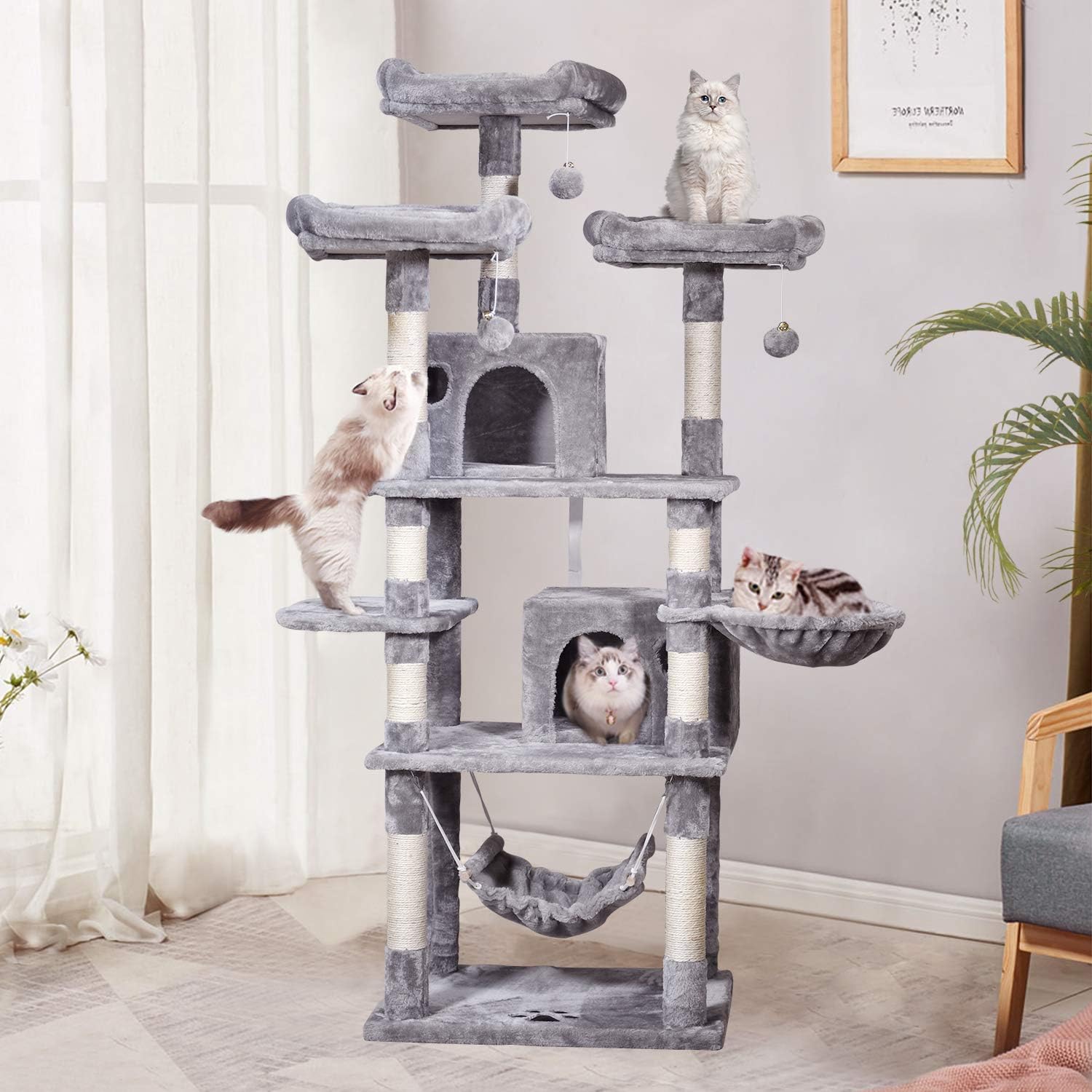 Comparing JISSBON’s Cat Tree Towers: Which One is Purrfect for Your…