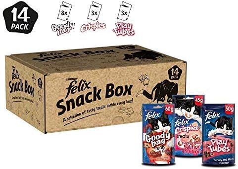 Felix Snack Box Adult Cat Treats 14Packs