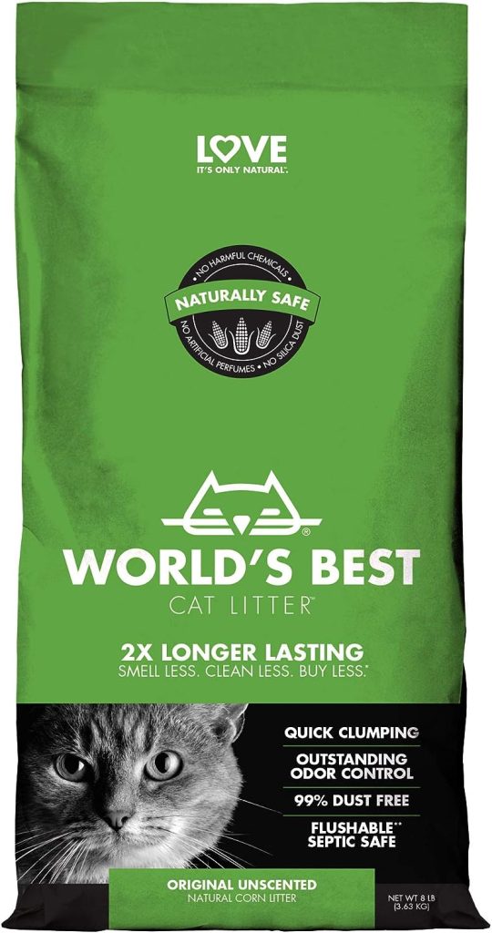 Worlds Best Cat Litter 8lb (3.63kg) Original Unscented