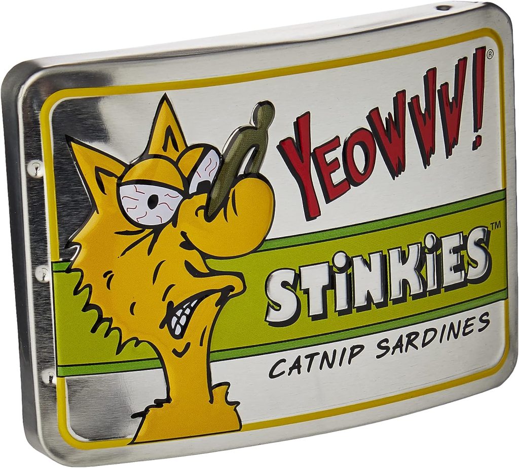 YEOWWW,Multi - 3 stinkies catnip sardines in can - 1 piece, All Breed Sizes