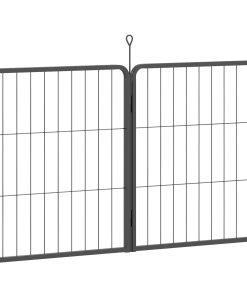 Two-Piece Dog Pen Expansion Pack for Small Dogs, 60cm Tall Animal Pen with Three Connecting Stakes