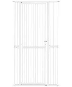 180cm Extra Tall Pet Gate with 3.5 cm Narrow Gap, Pressure Mounted No Drilling Cat Gate for Doorways, 76-104cm Width