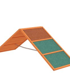 Dog Agility Equipment, Dog Playground Equipment with Non-slip Surface, A-frame, Agility Ramp for All Breeds, Orange