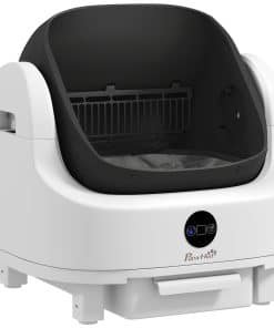Self Cleaning Cat Litter Tray Top Opening Design, Automatic Litter Box More Space with Integrated Security Protection
