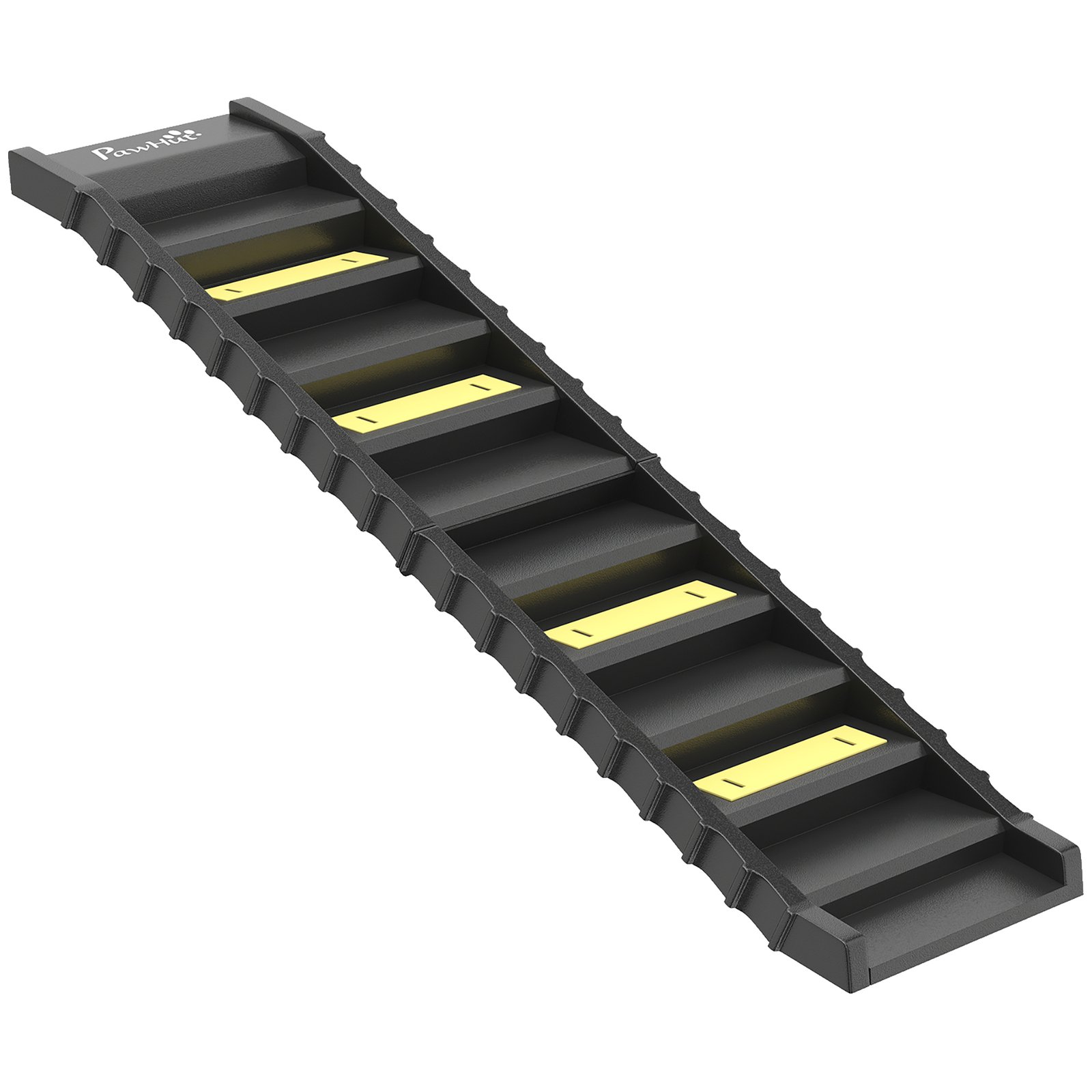 Dog Car Ramp with Anti-Slip Steps, 10-Steps Pet Stairs for Pets to Access Cars and High Beds, Black
