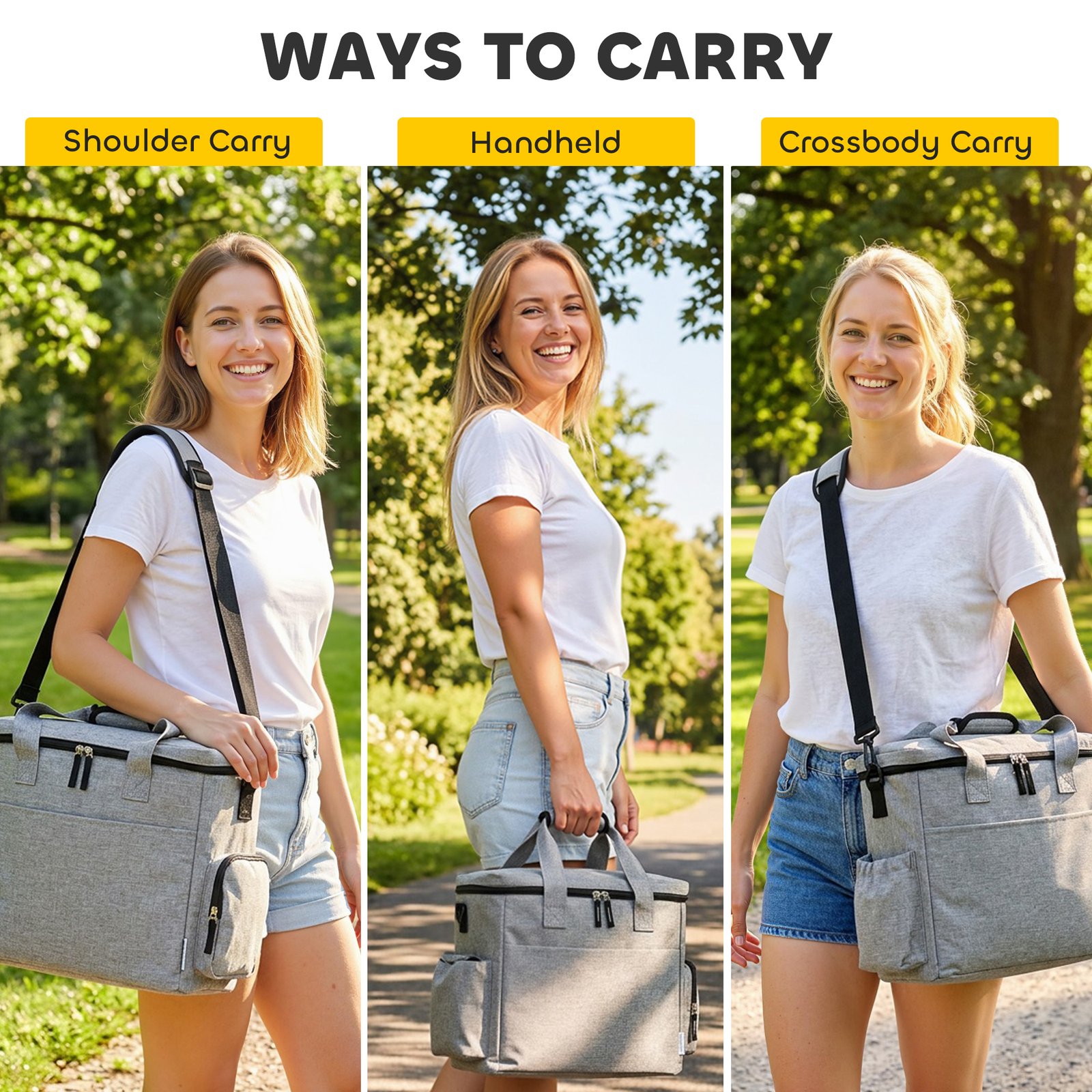 Dog Travel Bag, Waterproof Walking Bag with Multiple Pockets, Two Food Containers and Collapsible Bowl for Cat Puppy