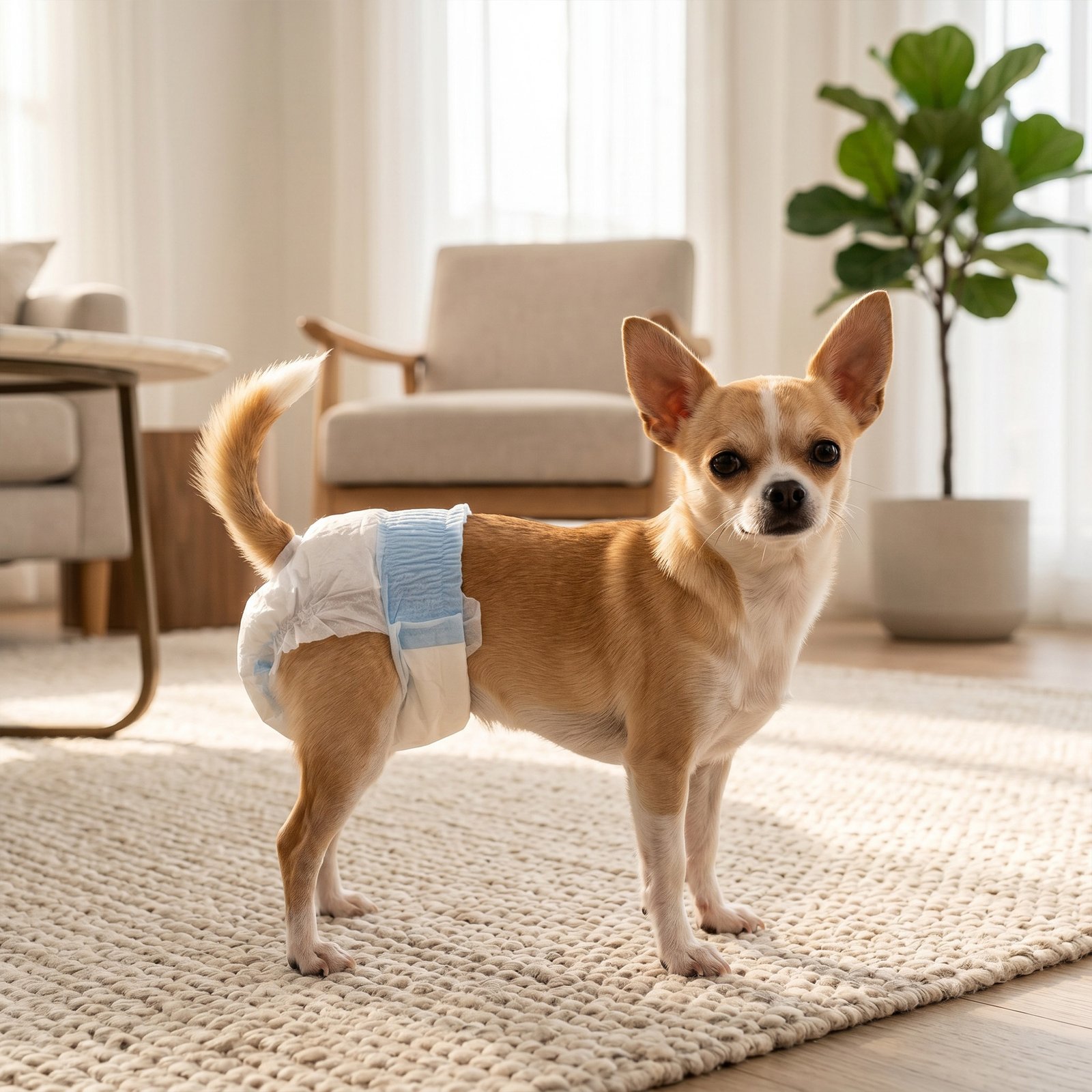 Disposable Dog Diapers Female Incontinence or Excitable Urination and Training 48 Count, XS, 15-33 cm