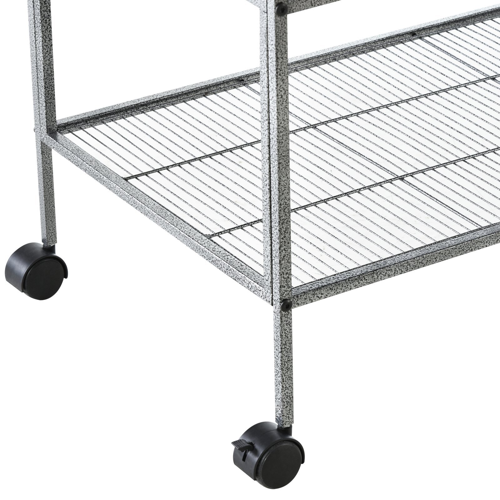Large Bird Cage Parrot Cage with Divider, Slide Tray for Finch Canaries Parakeets Cockatiels, 95 x 45.5 x 102 cm