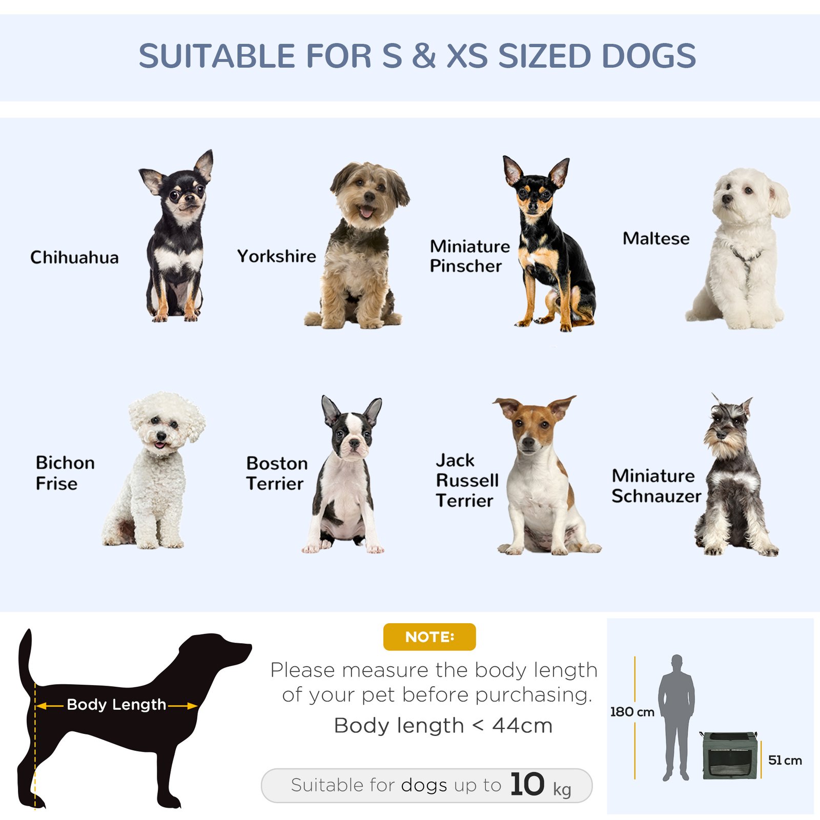 69cm Pet Carrier, with Cushion, for Miniature and Small Dogs - Grey - Image 5