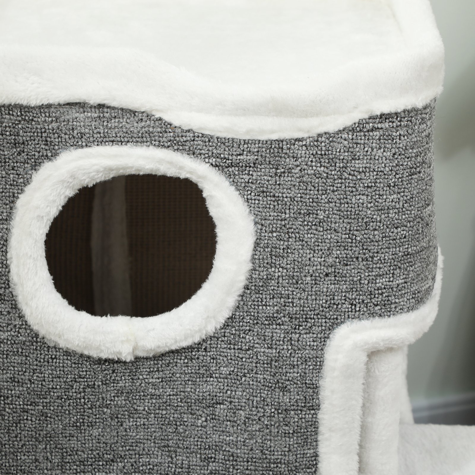 75 cm Cat Tree, Cat Tower Condo for Indoor Cats with Scratching Post, Jumping Platform, Grey