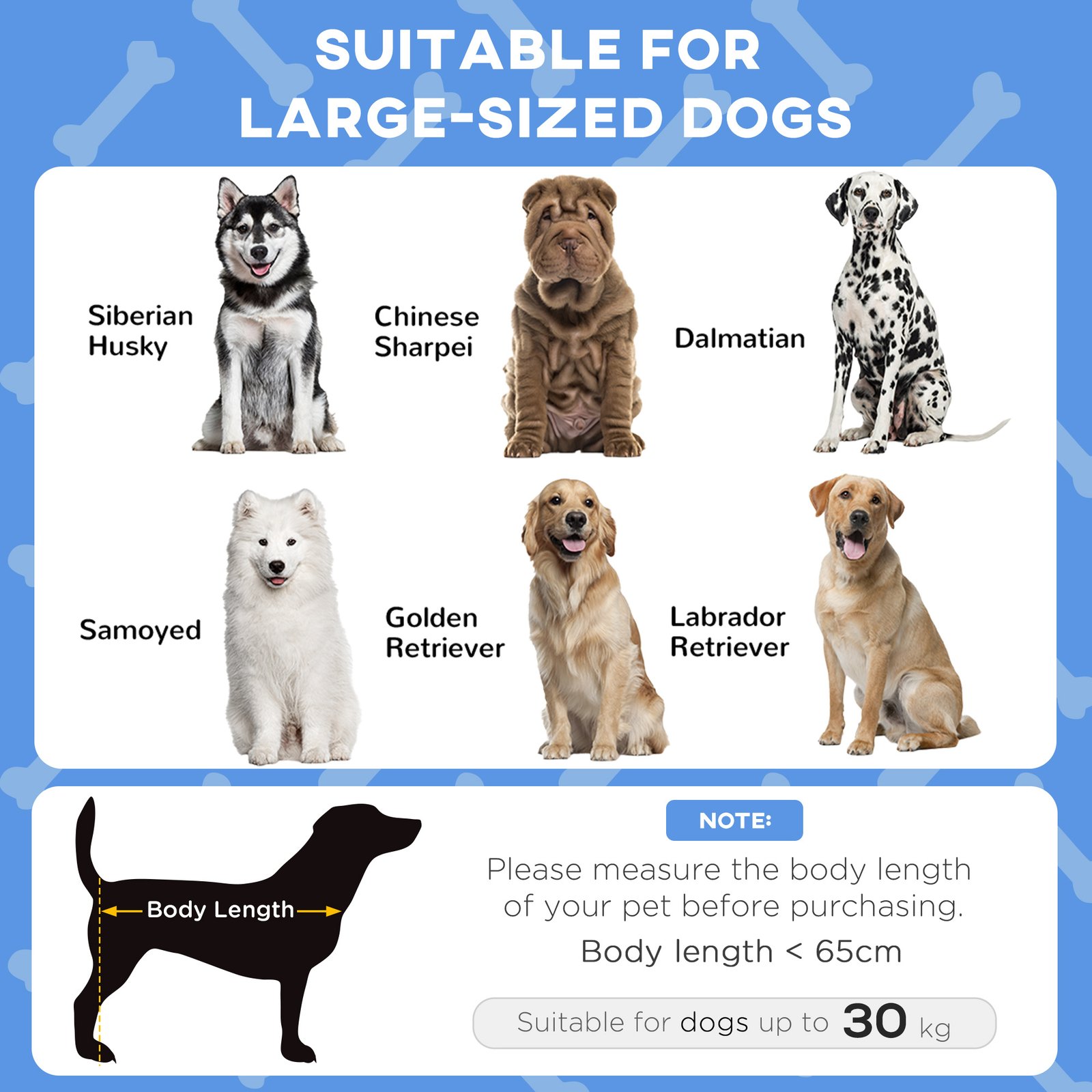 Cooling Raised Pet Bed w/ Washable Breathable Mesh, for Large Dogs, 106 x 76 x 94cm - Dark Blue