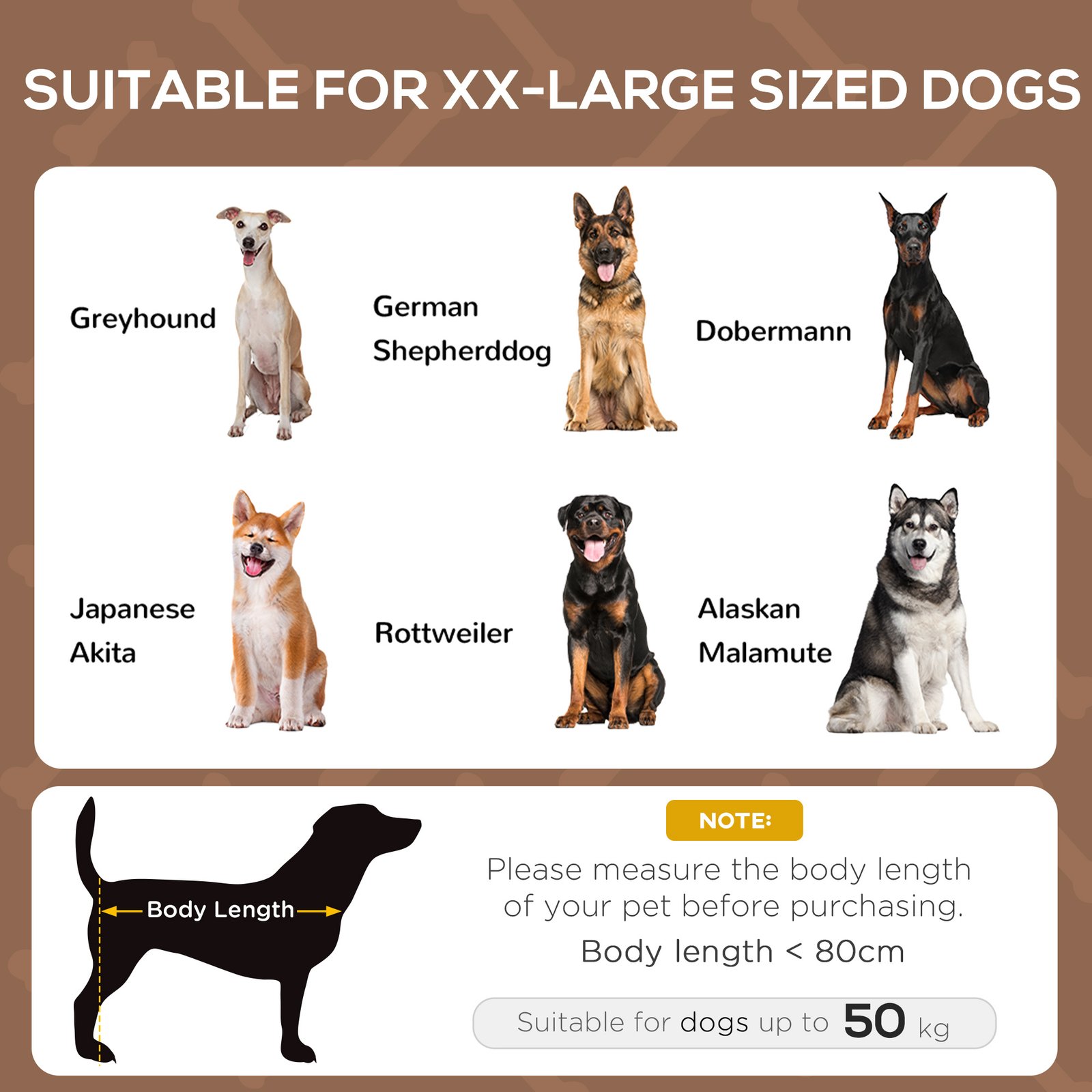 Outdoor Dog Bed with Removable Canopy, Portable Raised Dog Bed for Camping, Garden & Beach, Water-Resistant UV-Protection Mesh Pet Cot Sun Lounger, for XL Pets, 122 x 92 x 108 cm, Brown