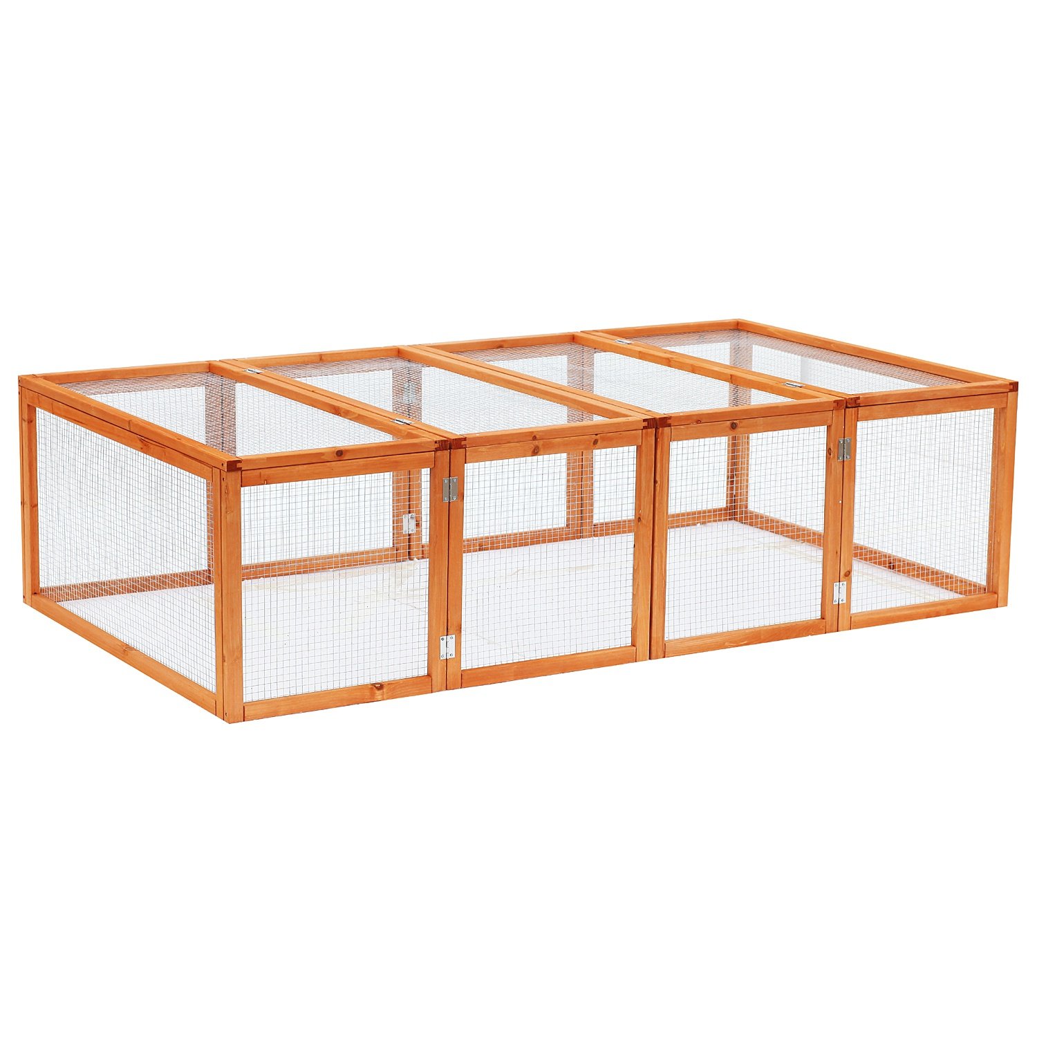 Guinea Pigs Hutches W/ Mesh Wire, 181Lx100Wx 48H cm-Wood