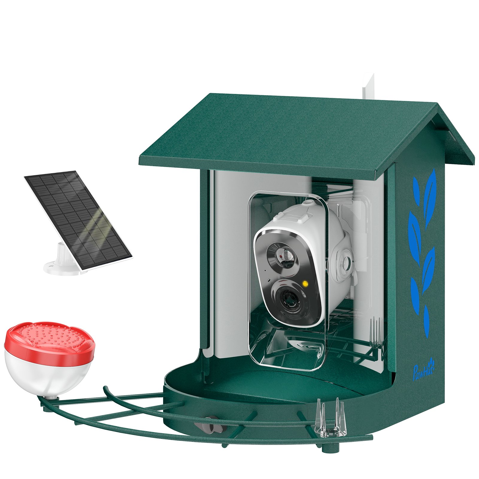 Smart Bird Feeder Camera 2K HD with AI Identifies 16,000+ Species, 2K HD Auto Capture Video, APP Instant Notifications