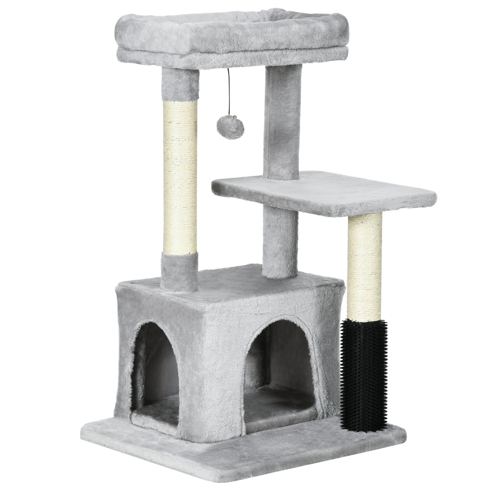 Cat Tree for Indoor Cats Climbing Tower Kitten Scratch Post Activity Center Kitten, Grey