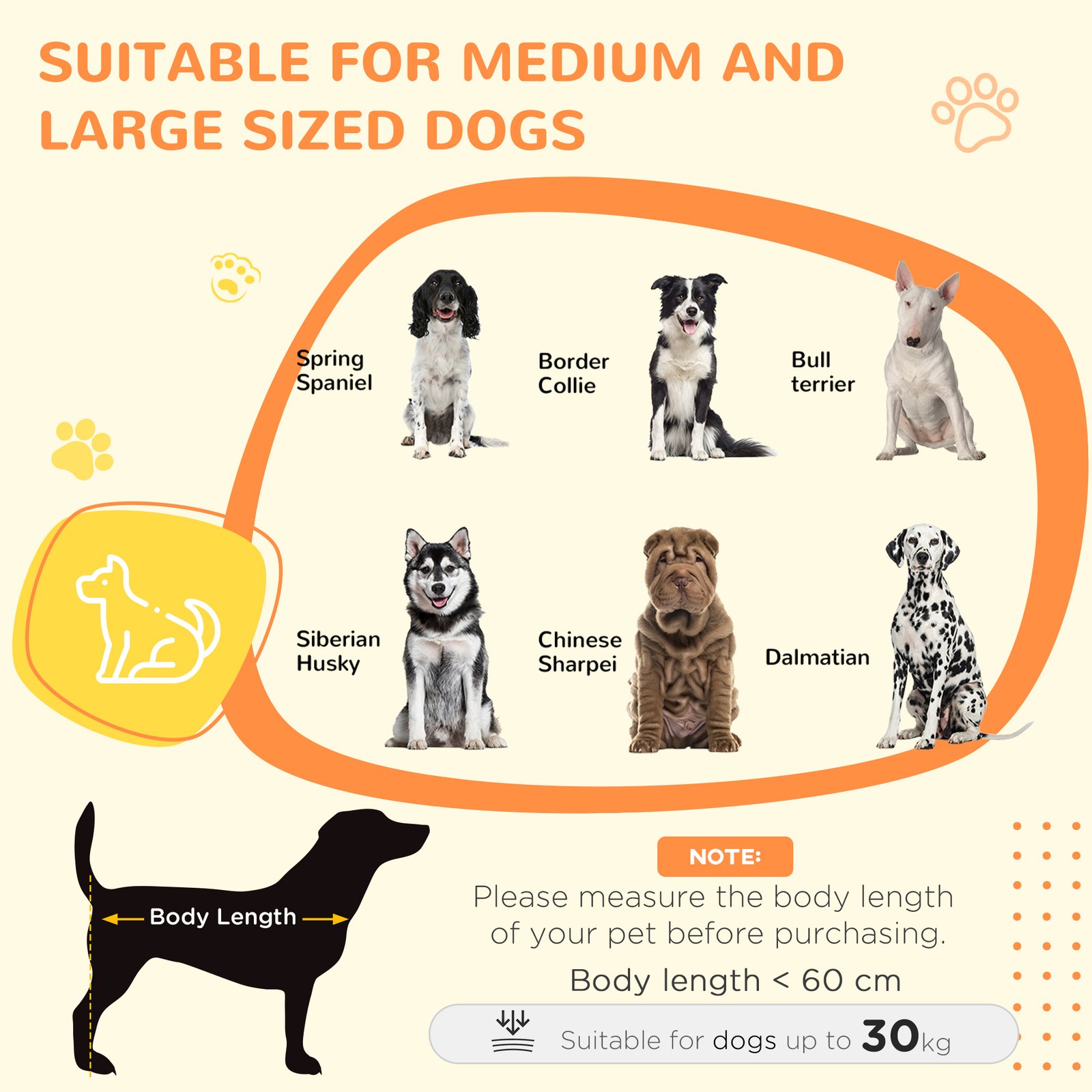 Heavy Duty Dog Crate on Wheels w/ Bowl Holder, Removable Tray, Openable Top, Detachable Door, for M, L Dogs - Image 4