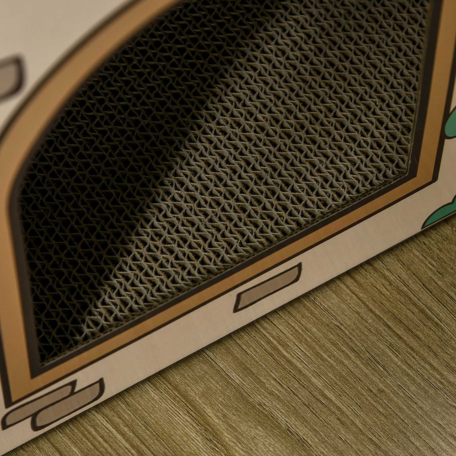Two-In-One Cat House, Cat Scratching Board with Scratcher, Catnip, Cat Cardboard Scratcher for Indoor Cats - Image 8
