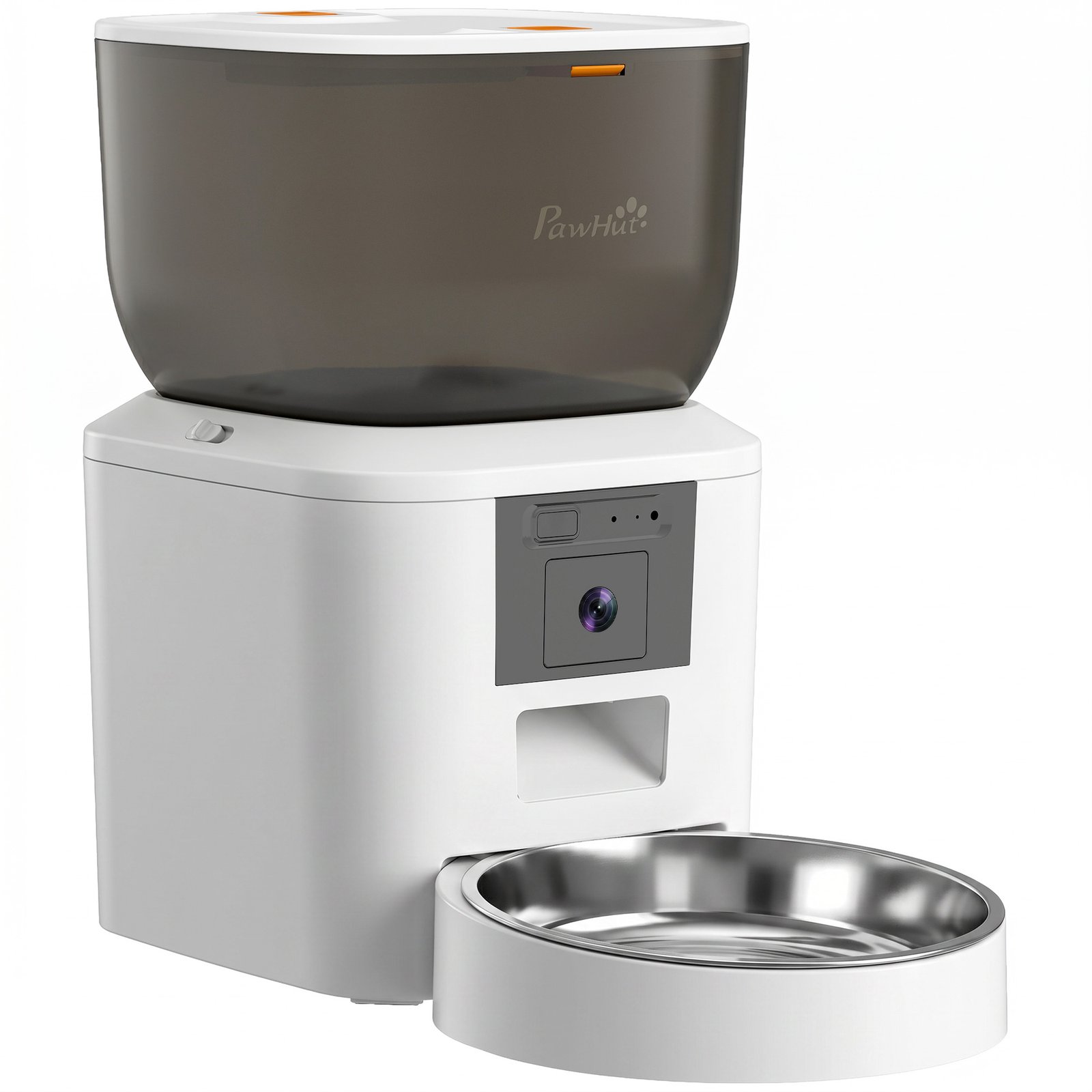 Automatic Cat Feeder with Camera, 2.4G WiFi, APP Control 4L Pet Feeder 1-10 Meals with 2-Way Audio, Dual Power Supply