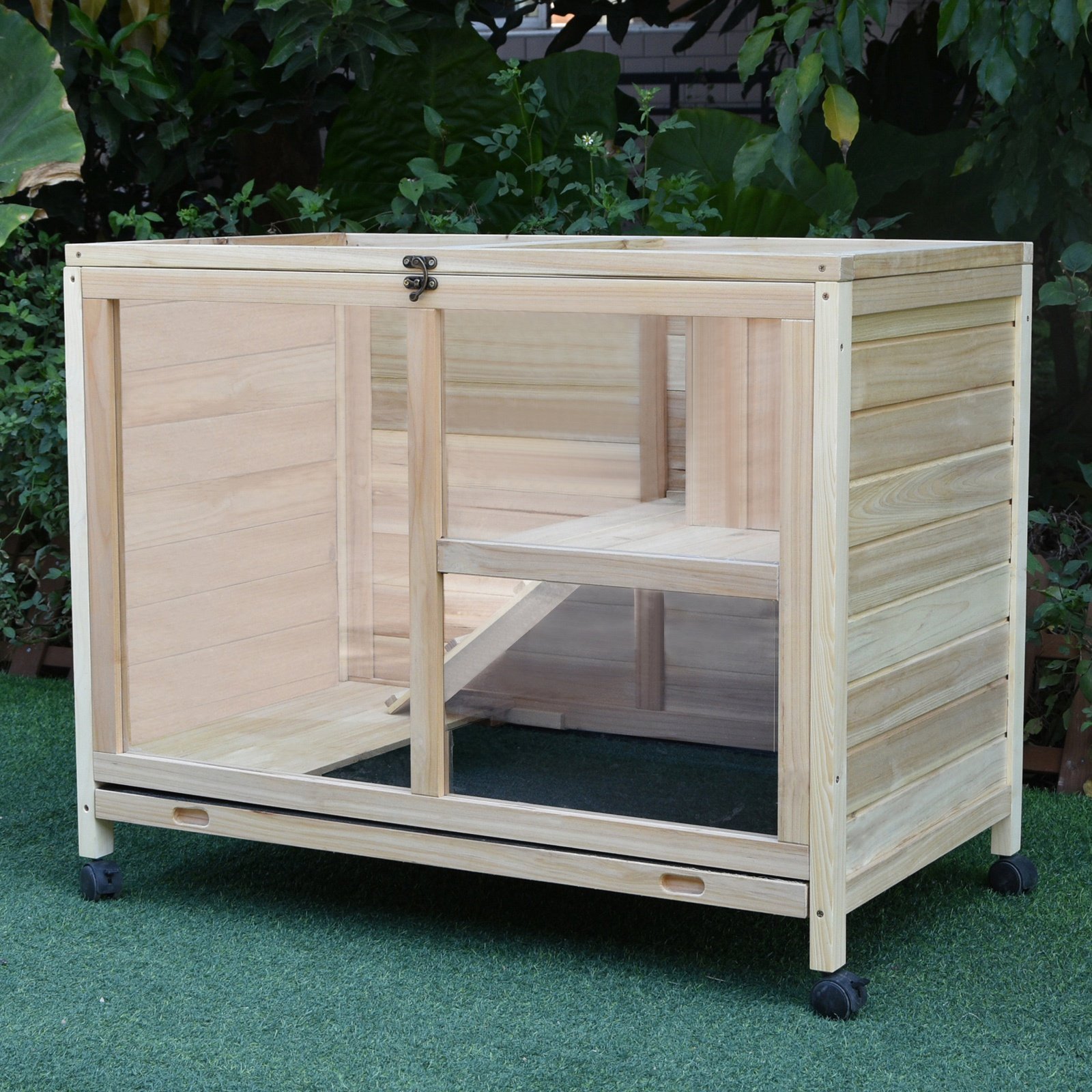 Small Animals Guinea Pigs Hutches Fir Wood Indoor Hutch