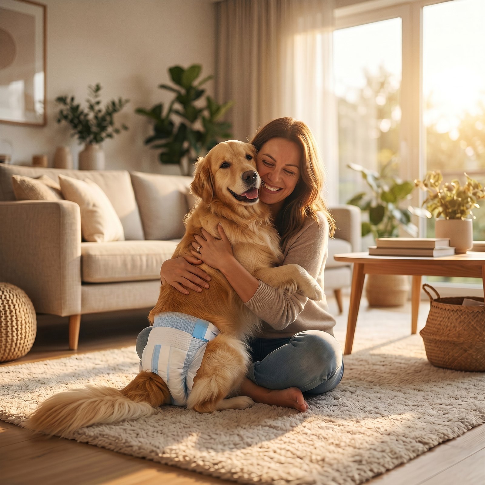 Disposable Dog Diapers Female for L Dogs Incontinence or Excitable Urination and Training 48 Count - Image 8