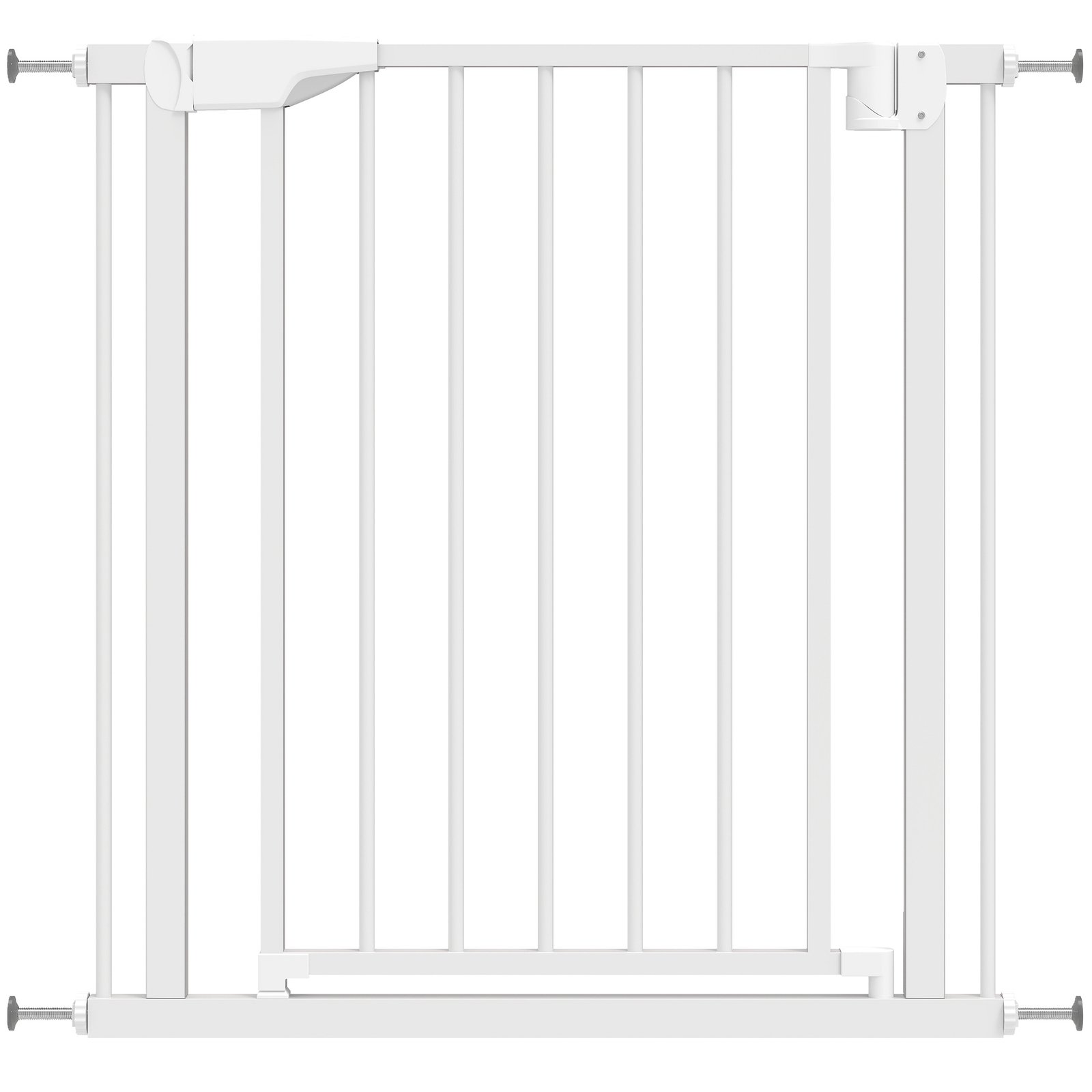 Baby Gate, Pet Safety Gate Pressure Fit, 76-81cm Wide with Two-Way Open, One-Hand Opening