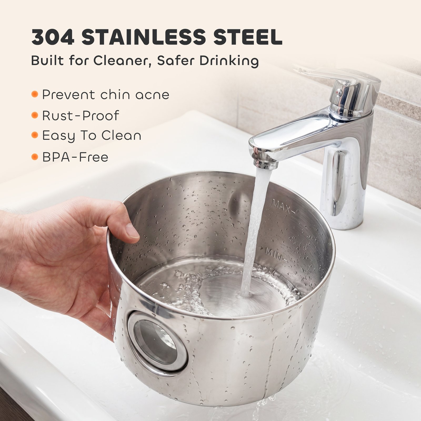 Wireless Cat Water Fountain for Drinking Stainless Steel, 4L Battery Operated Cat Fountain Cordless, 6 Filters - Image 6