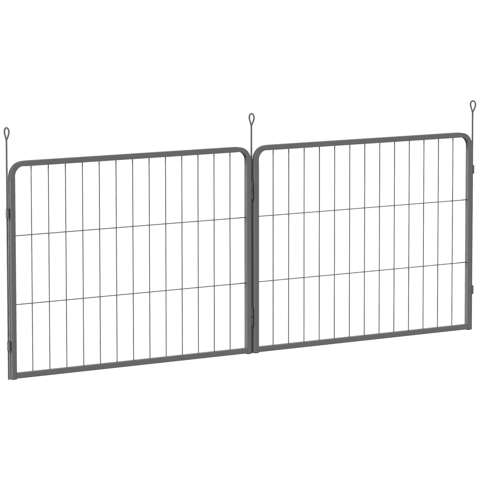 2 Piece Dog Pen Expansion Pack for 60cm High Pet Playpen with 3 Stakes, for Small Dogs