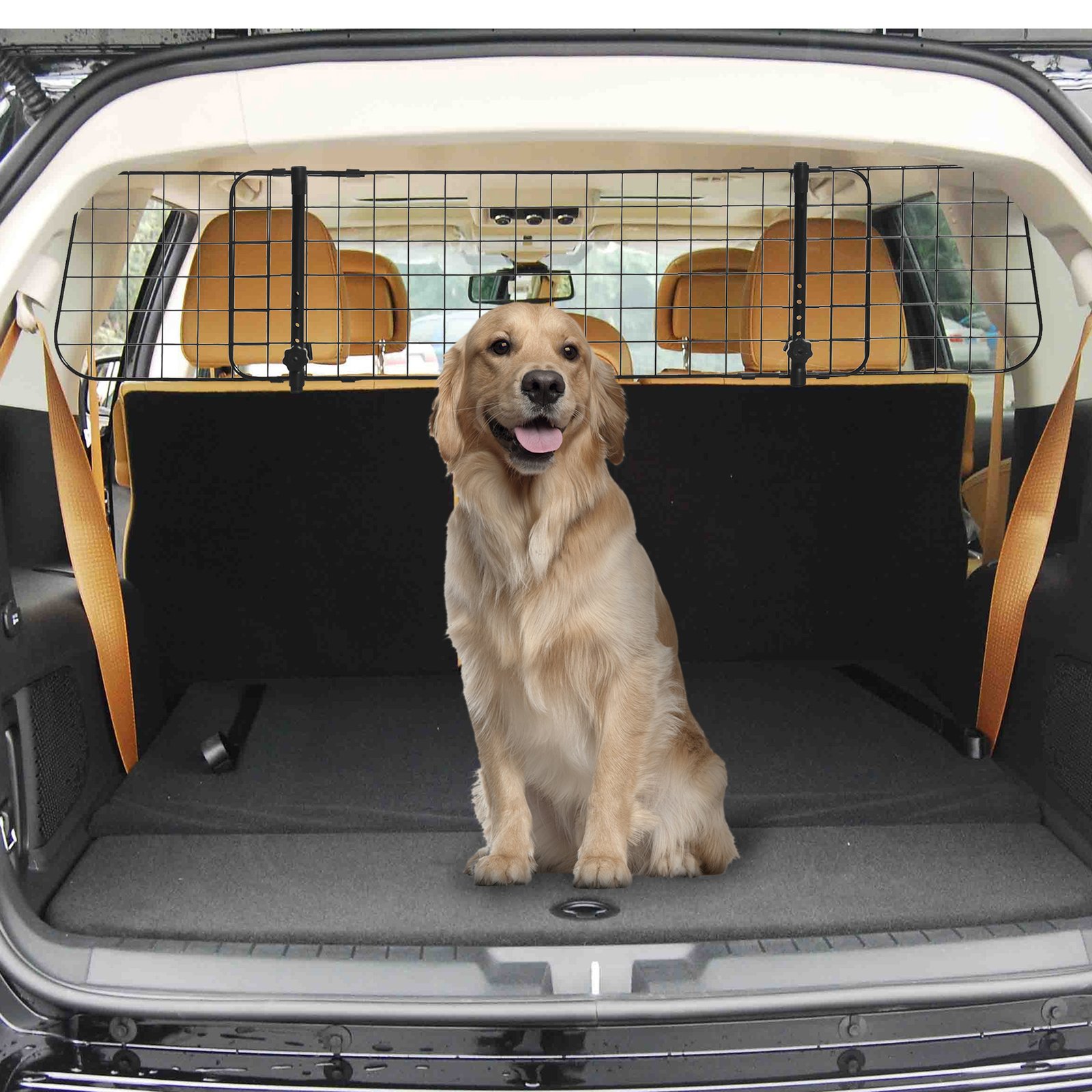Heavy Duty Pet Dog Car Barrier Black - Image 9