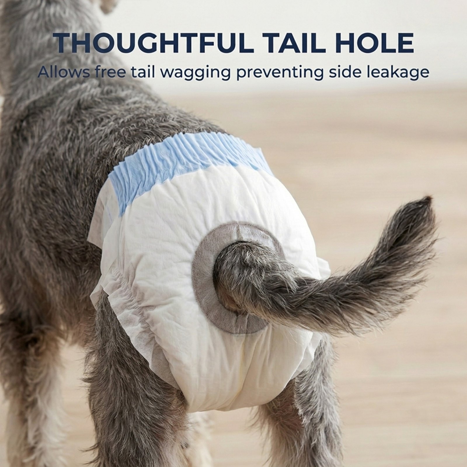 Disposable Dog Diapers Female for M Dogs Incontinence or Excitable Urination and Training 48 Count
