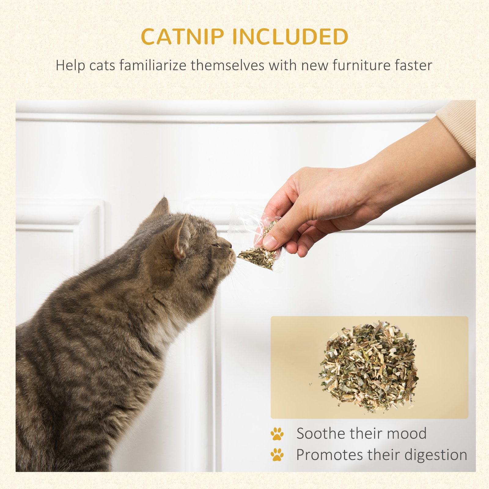 Two-In-One Cat House, Cat Scratching Board with Scratcher, Catnip, Cat Cardboard Scratcher for Indoor Cats - Image 6