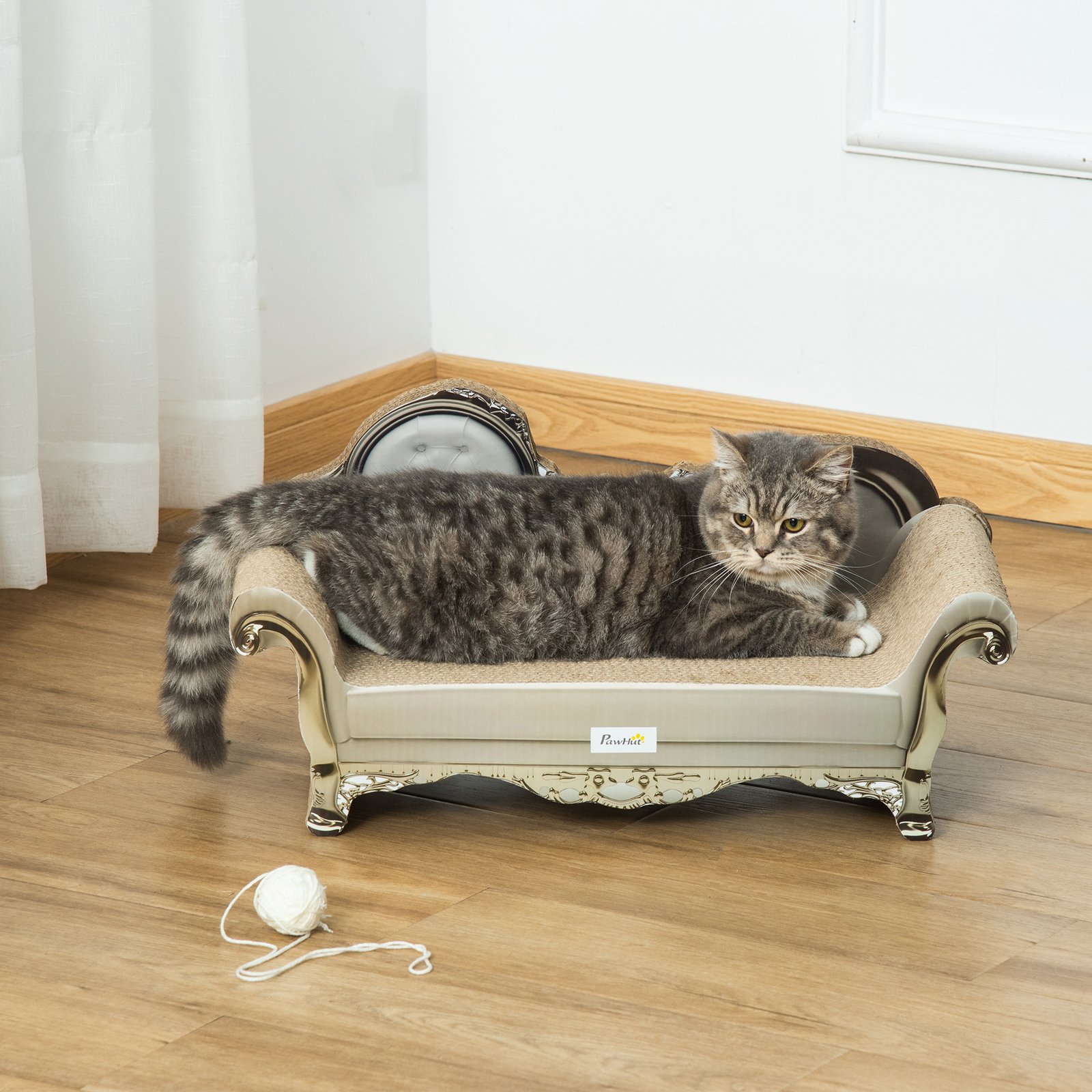 Cat Furniture, with Scratching Pad & Catnip - Brown - Image 7
