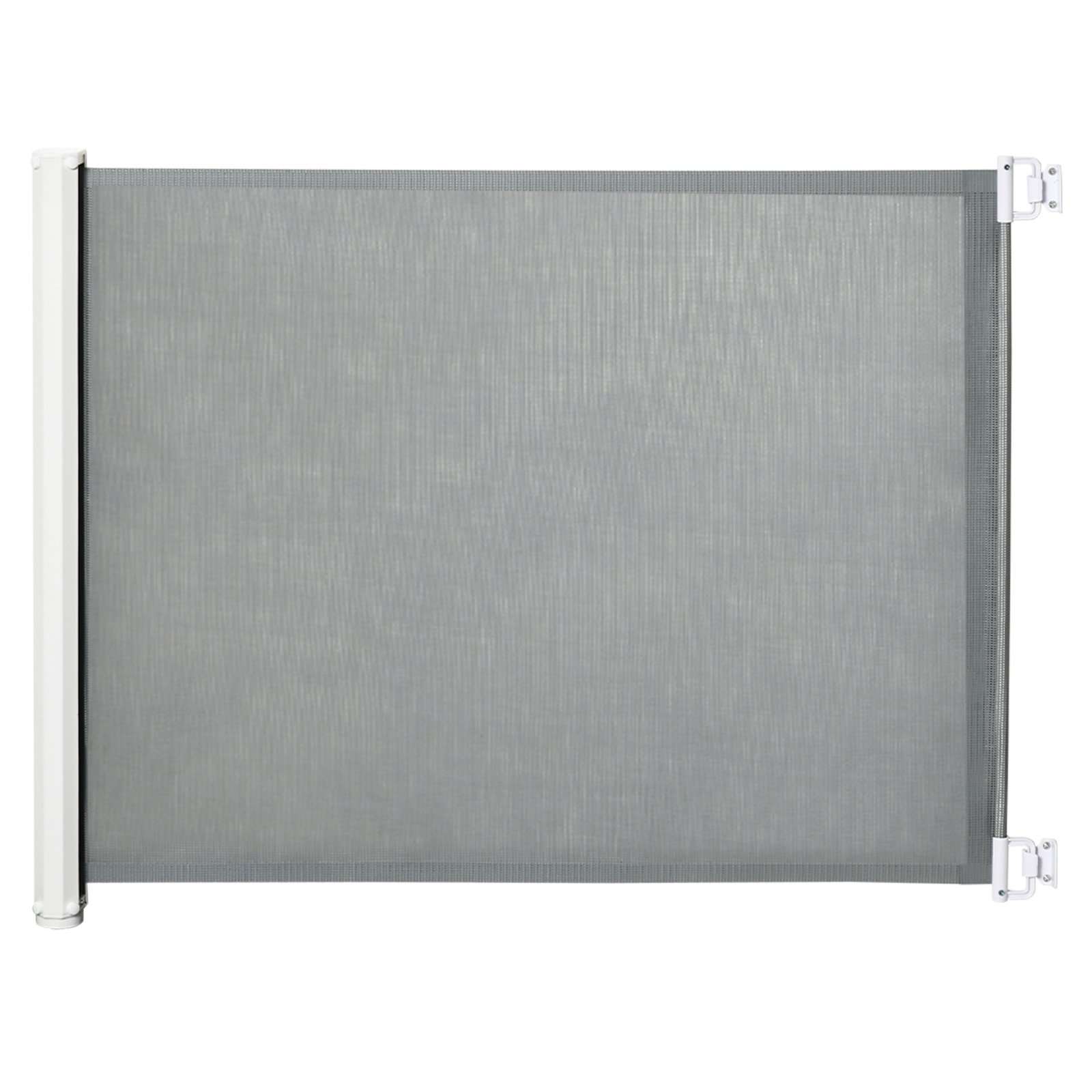 Retractable Pet Safety Gate, Folding Dog Barrier, Grey