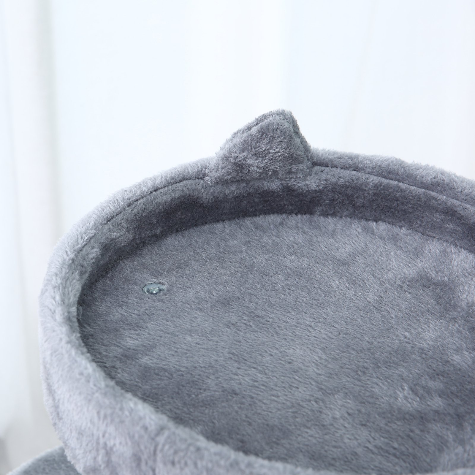 104 cm Cat Tree, Cat Condo Tree Tower, Cat Activity Centre with Scratching Posts, Plush Perches, Hanging Ball - Grey