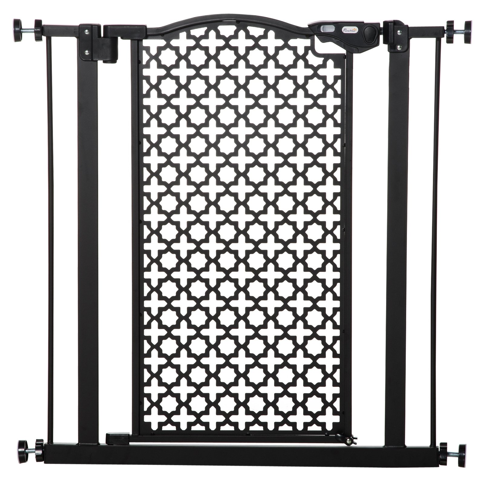 74-80 cm Pressure Fit Safety Gate for Doorways and Staircases, Dog Gate, Pet Barrier for Hallways with Auto Close, Double Locking