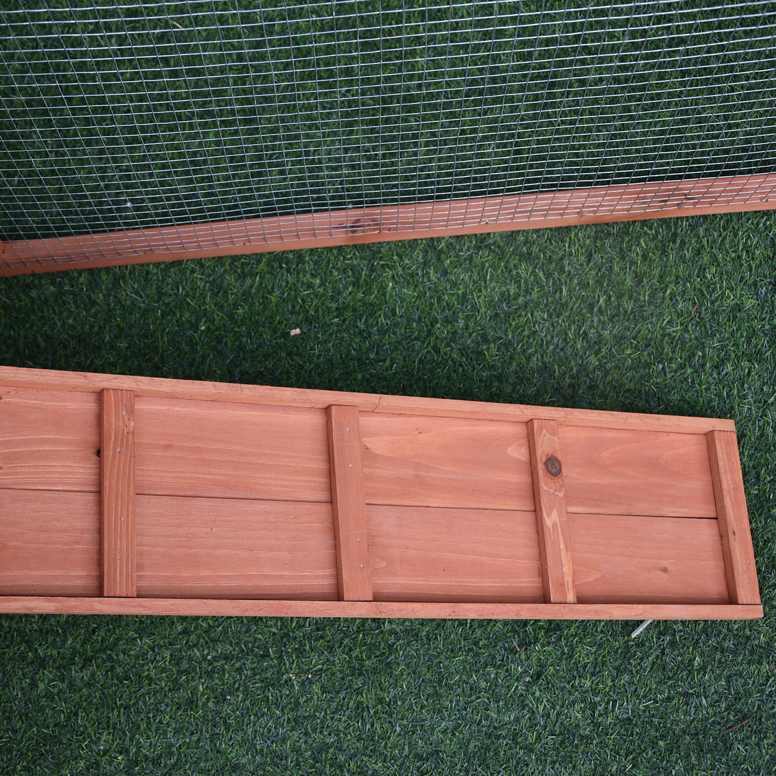 2 Floor Wooden Guinea Pigs Hutches House Bunny Coop Outdoor Garden Backyard, 158L x 58W x 68H cm