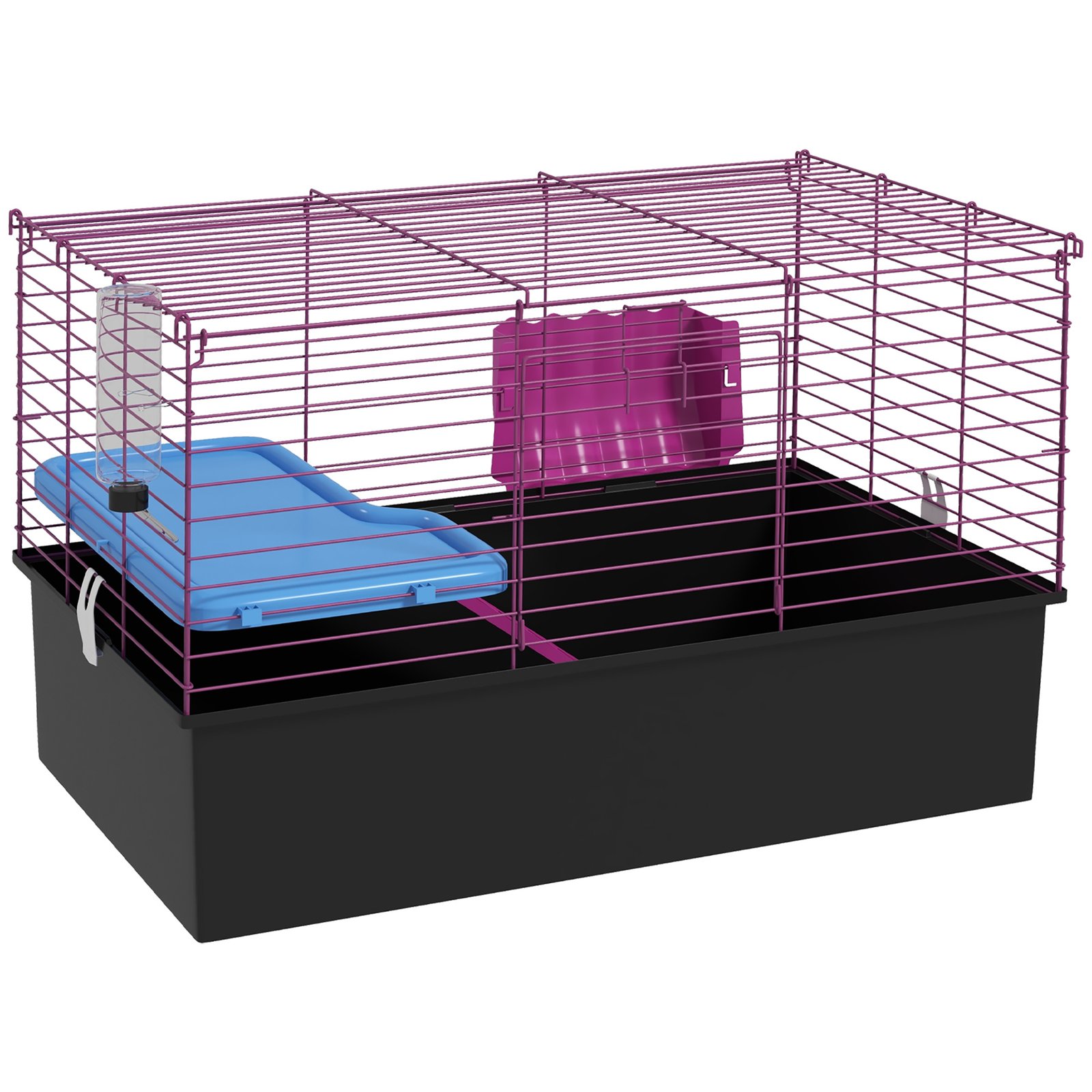 Hedgehogs Small Rabbit Guinea Pig Small Animal Cage, Pet Cage, with Platform, Ramp, 71 x 46 x 47cm