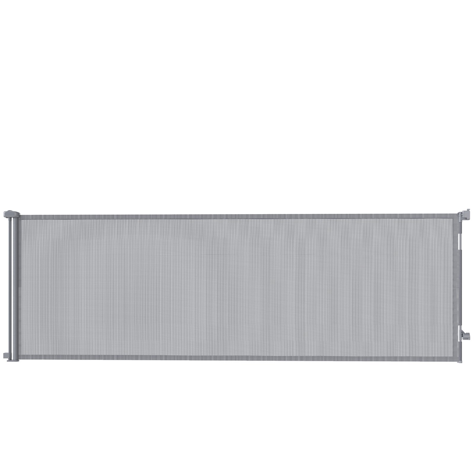 Retractable Dog Gate, Extends to 300 cm Wide & 104 cm Tall, Mesh Pet Gate Single Hand Operation, for Stairs Doorways