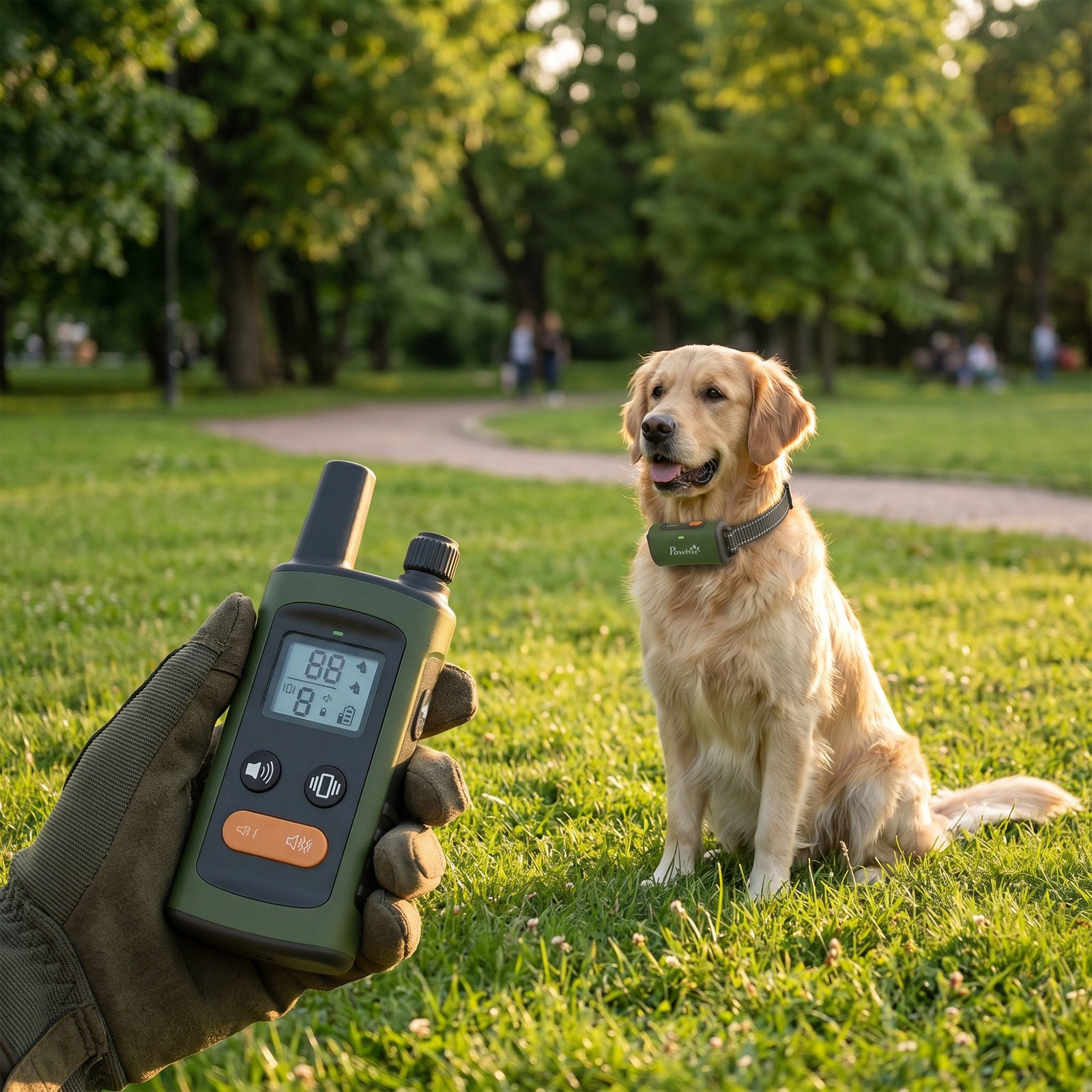 Dog Training Collar with 3200Ft Remote Range, Anti Barking Device with 3 Modes, IPX7 Waterproof, Rechargeable