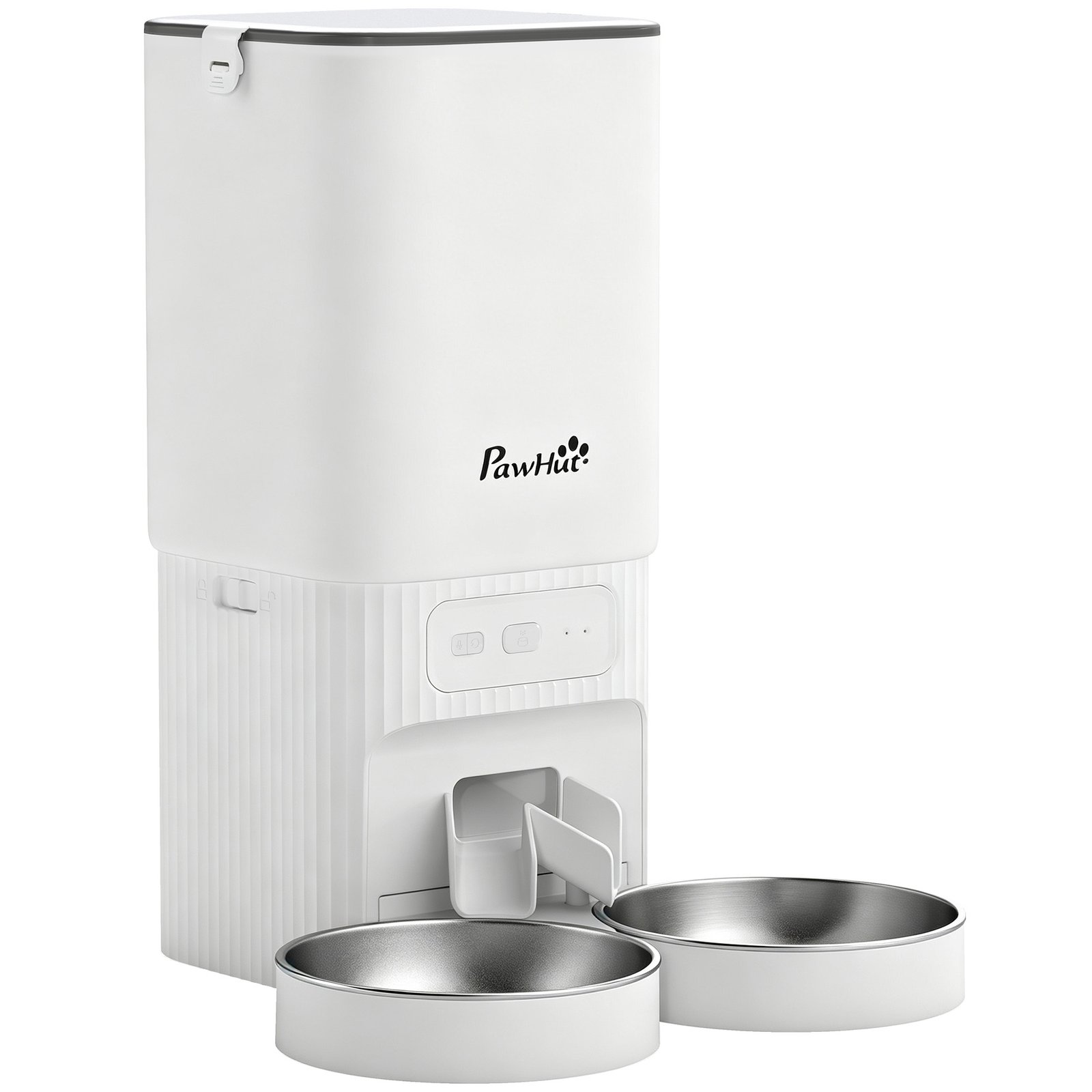 7L Automatic Cat Feeder with App Control, 2.4G/5G WiFi, Timer, 15 Meals/Day, Dual Power, 10s Voice Recording, Anti-Clog