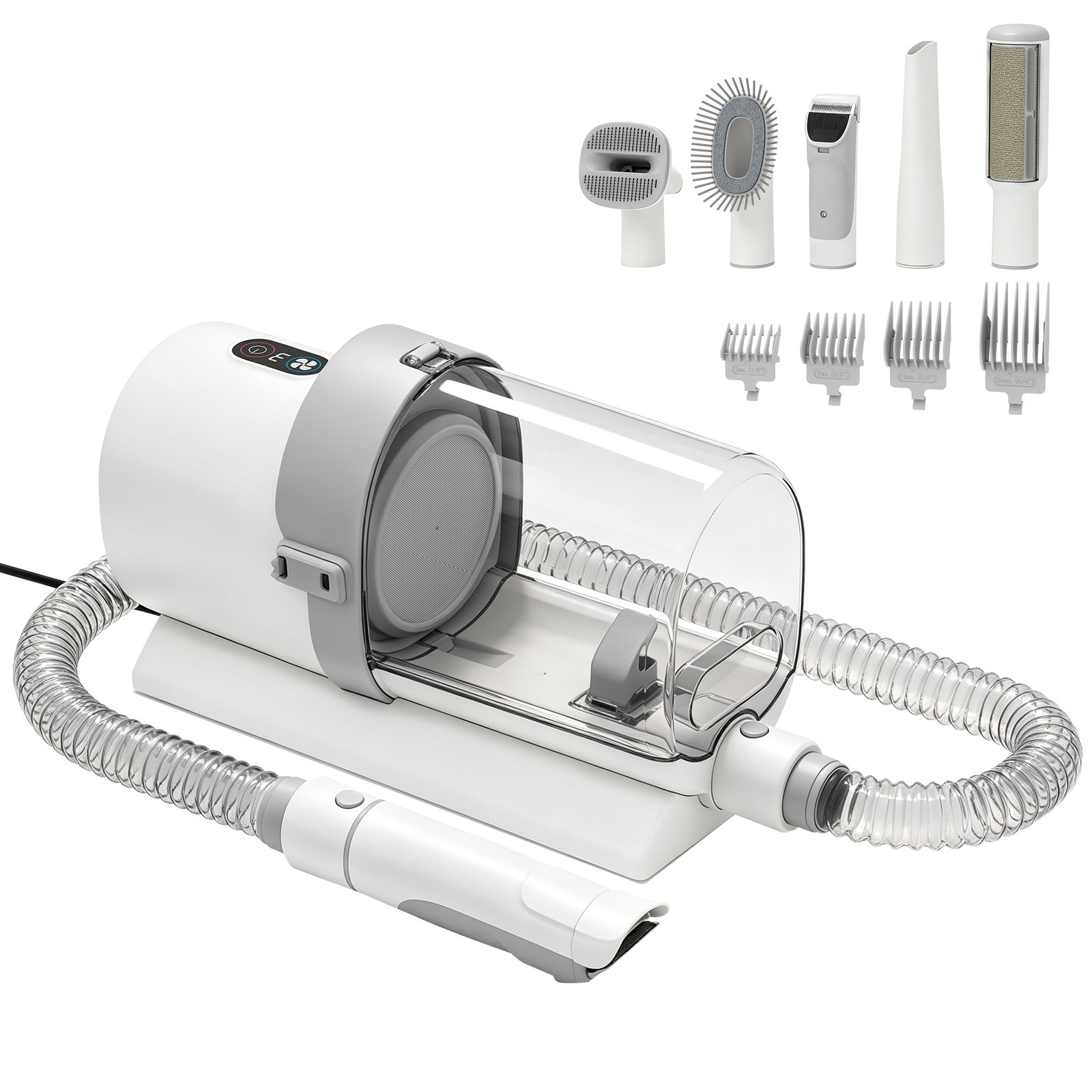 Dog Grooming Kit with 10Kpa Vacuum, 2.5L Dog Vacuum Groomer & Clipper, 5 in 1 Pet Grooming Kit, Low Noise 65dB
