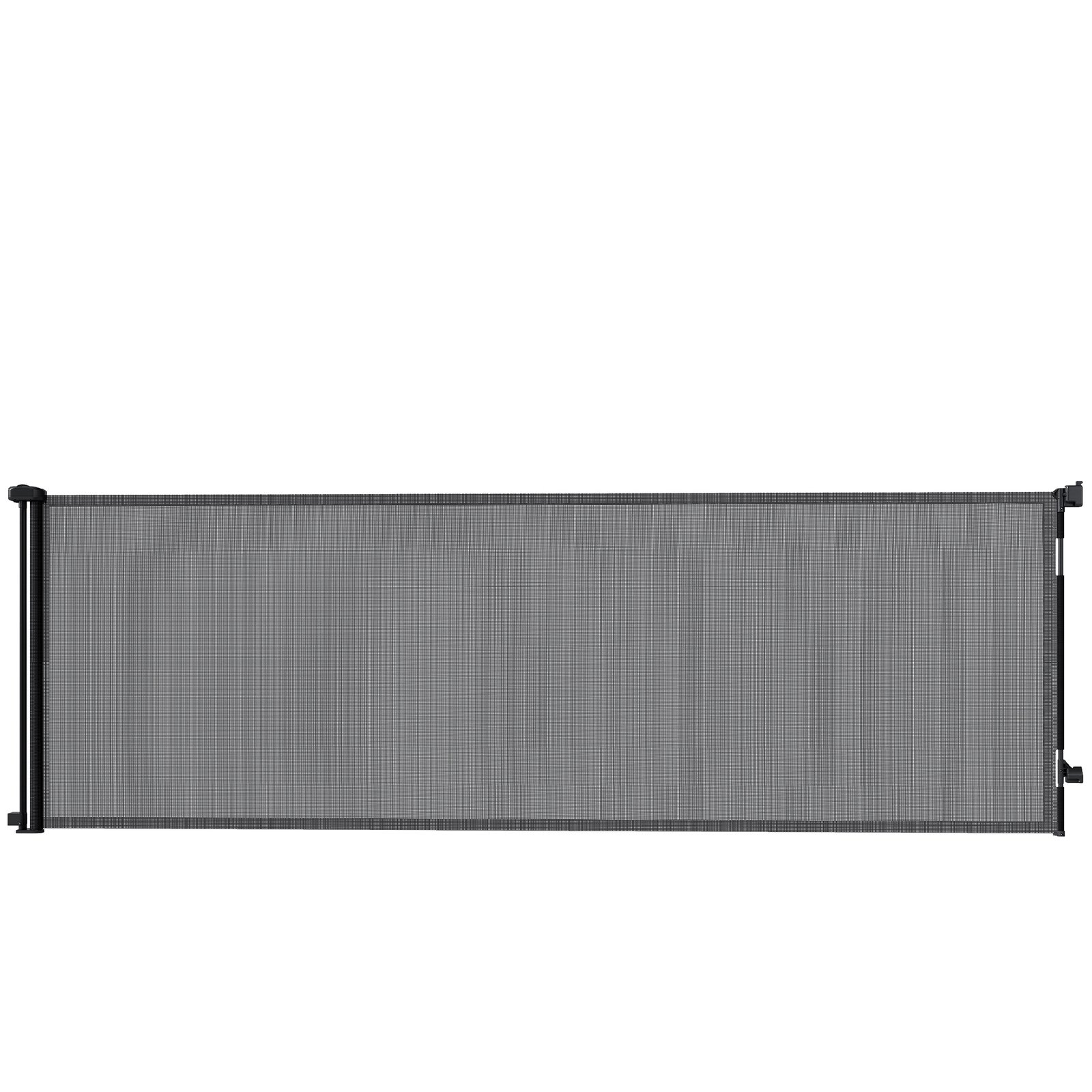Retractable Dog Gate, Extends to 300 cm Wide & 104 cm Tall, Mesh Pet Gate Single Hand Operation, for Stairs Doorways